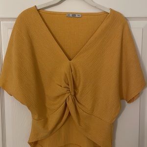 Yellow Zara top